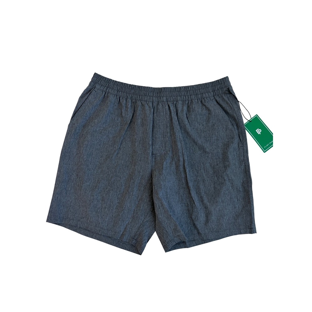 Flint Park Mens Heather Charcoal Grey Elastic Waist Athletic Shorts Size Large